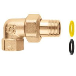 gebogen driedelige koppeling 3/4 Caleffi